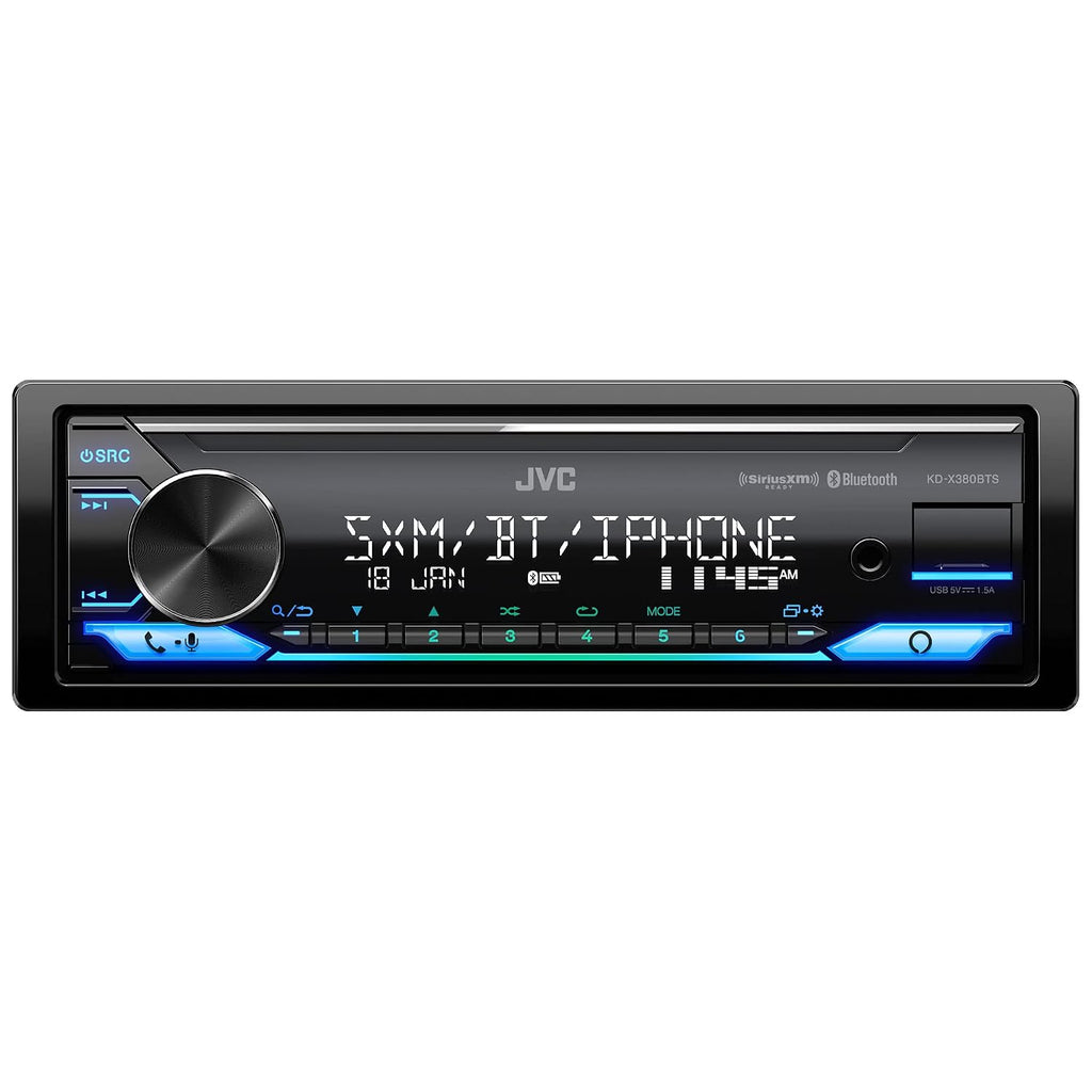 JVC KD-X380BTS single-DIN refurbished digital media receiver – product image 1