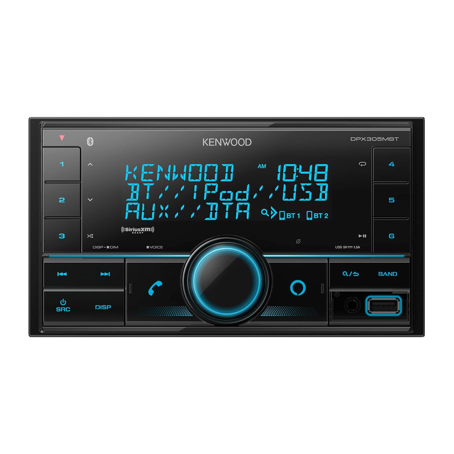 Kenwood KDC-BT782HD single-DIN refurbished Bluetooth HD Radio CD receiver – product image 3